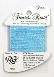 Petite Treasure Braid Pearl Blue - Rainbow Gallery     rg-pb204