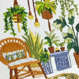 Vrij borduren pakket Little Greenhouse - Milpoint     mil-e1-006k