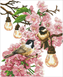 Diamond Dotz Cherry Blossoms & Chickadees - Needleart World   nw-dd11-006