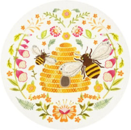 Vrij borduren pakket Kathy Pilcher - Folk Bees - Bothy Threads  bt-ekp01