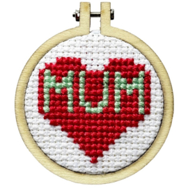 Borduurpakket Matchbox Happy Mother's Day (Heart) - ckc-mb-006