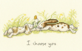 Borduurpakket Anita Jeram - I choose you - Bothy Threads   bt-xaj22