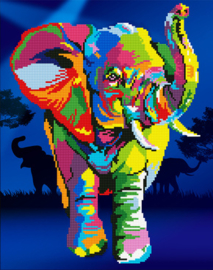Diamond Art Elephant - Leisure Arts    la-da03-50457