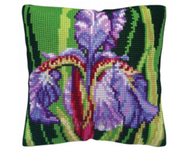 Kussen uittel borduurpakket Iris - Collection d'Art    cda-5485cc