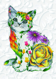 Flower Cat / Bloemenpoes