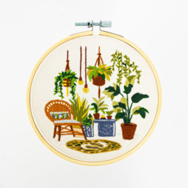 Vrij borduren pakket Little Greenhouse - Milpoint     mil-e1-006k