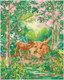 Diamond Dotz Doe & Her Fawn - Needleart World   nw-dd10-060