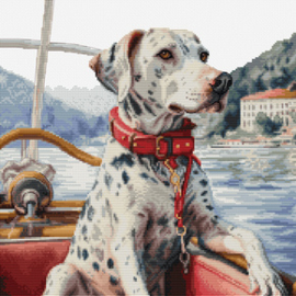 Borduurpakket The Dalmatian on Lake Como - Luca-S     ls-bu5039