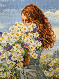 Borduurpakket Chamomile Happiness - RIOLIS      ri-2253