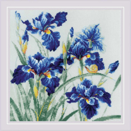 Borduurpakket Blue Irises - RIOLIS  ri-2102