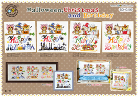 Borduurpakket Halloween, Christmas & Birthday - The Stitch Company    tsck-sog109