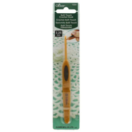 Clover Softgrip Touch haaknaald aluminium 3.25mm / CL 1004