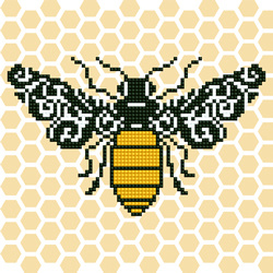Diamond Art Bee - Leisure Arts    la-da01-49292