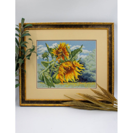 Borduurpakket Sunflowers in the Wind - Aine       aine-a1033