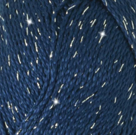 Scheepjes Catona Shine Zilver Blauw 527-S / Midnight - Silver