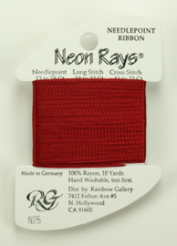 Neon Rays Brick Red - Rainbow Gallery    rg-n025