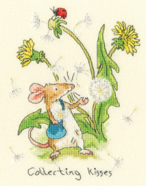 Borduurpakket Anita Jeram - Collecting Kisses - Bothy Threads    bt-xaj09