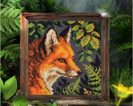 Kussen borduurpakket Fox - Collection d'Art   cda-5442