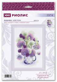 Borduurpakket Purple Allium - RIOLIS  ri-1974
