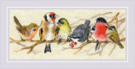 Borduurpakket Birds on the Branch - RIOLIS      ri-2250