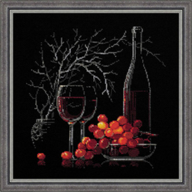 Borduurpakket Still Life with Red Wine - RIOLIS    ri-1239