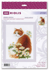Borduurpakket Ginger Meow - RIOLIS   ri-2110