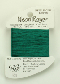 Neon Rays Emerald - Rainbow Gallery    rg-n038