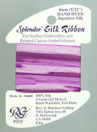 Splendor Silk Ribbon Antique Violet - Rainbow Gallery     rg-rs918