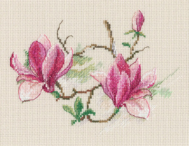 Borduurpakket Magnolia flowers - RTO    rto-m00730