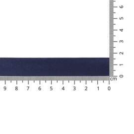 Biasband satijn blauw 211