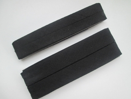 Dox Biaisband 12 mm en 20 mm.  Zwart kleurnr. 000
