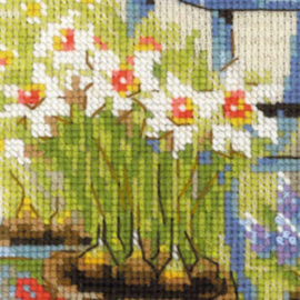 Borduurpakket Cottage Garden - Spring - RIOLIS    ri-1656