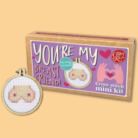 Borduurpakket Matchbox - You're my Breast Friend! - ckc-mb-133