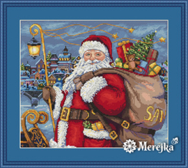 Borduurpakket Santa is Coming! - Merejka    mer-k102