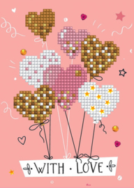 Diamond Dotz Greeting Card Love Balloons - Needleart World    nw-ddg-016
