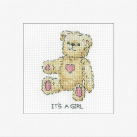 Borduurpakket It's a Girl - Heritage Crafts    hc-1716a