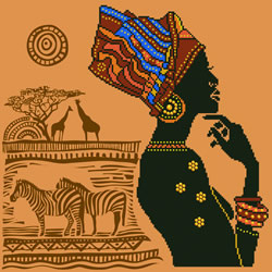 Diamond Dotz African Elegance - Needleart World    nw-dd09-029