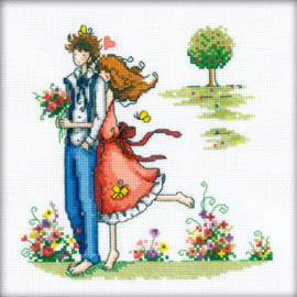 Borduurpakket Couple in nature - RTO    rto-m00164