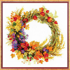 Borduurpakket Wreath with Weath - RIOLIS    ri-1537