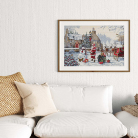 Borduurpakket Santa's Cottage - Luca-S   ls-bu5011