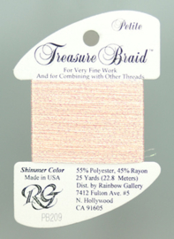 Petite Treasure Braid Pink Carnation - Rainbow Gallery    rg-pb209