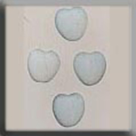 Glass Treasures Small Channeled Heart-Matte Opal - Mill Hill mh-12084