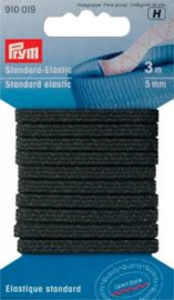 Prym Standaard Elastic  Zwart 5 mm   910 019