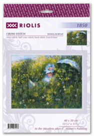 Borduurpakket In the Meadow after C. Monet's Painting - RIOLIS    ri-1850