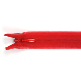 YKK Blinde ritsen 22, 40 en 60 cm.  Knal / fel  Rood  /  519