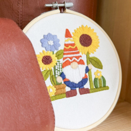 Vrij borduren pakket Garden Gnome - Milpoint      mil-e1-026k