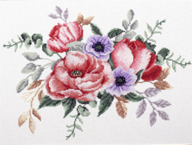 Voorbedrukt borduurpakket Elegant Bouquet - Needleart World    nw-nc440-094