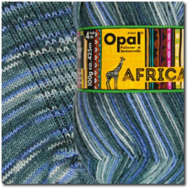 Opal Africa Sokkenwol / 11162 / blauw groen
