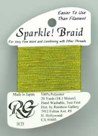 Sparkle Braid Yellow Green - Rainbow Gallery     rg-sk39