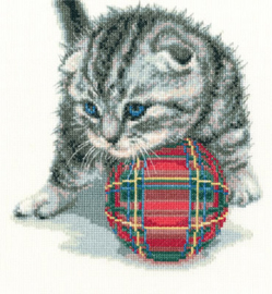 Borduurpakket Playful kitten - RTO    rto-m00708